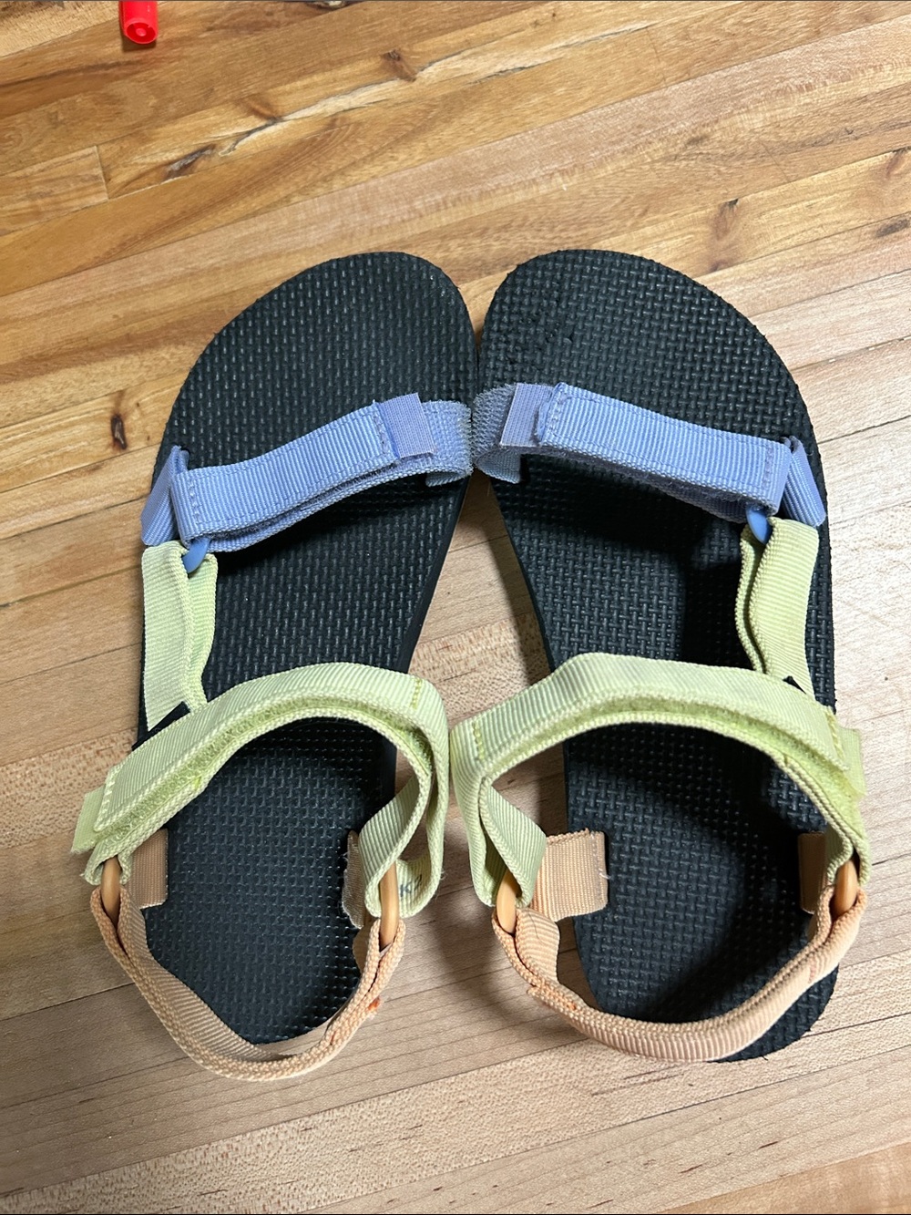 Teva Kids Multicolor Strap Sandals - Black, Lavender, Lime, Peach
